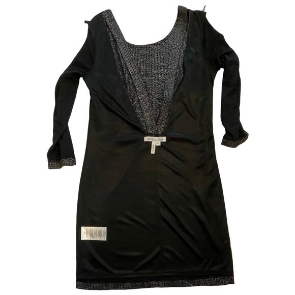 BCBG Generation Black Metallic Open Back Mini Dress XS - Picture 6 of 8